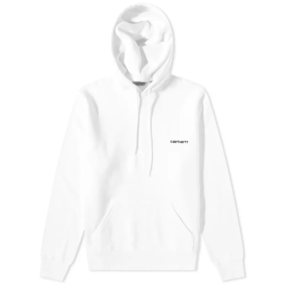 Hooded Script Embroidery Sweat