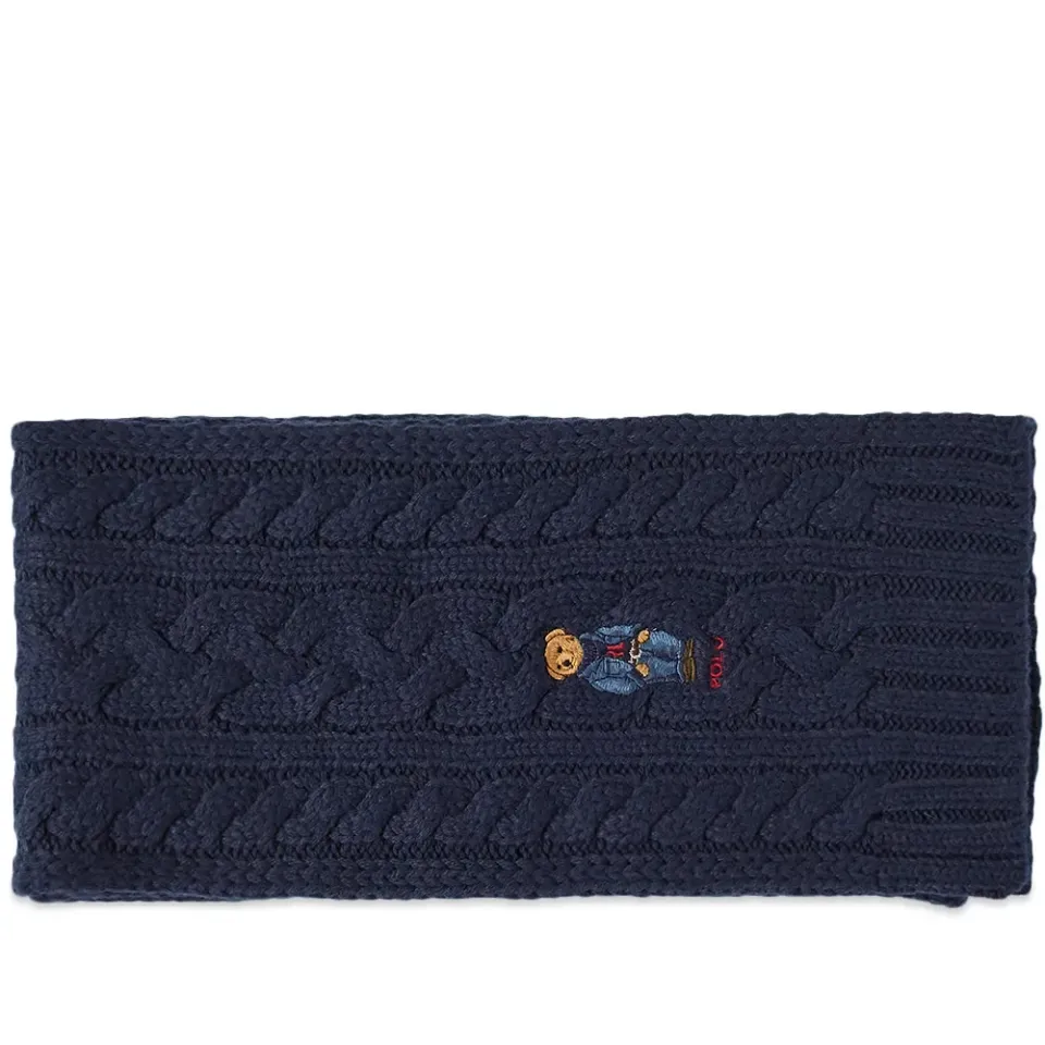 Bear Cable Knit Scarf