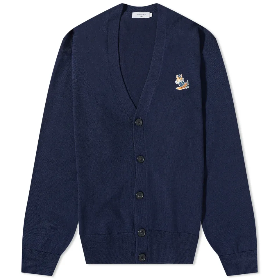 Dressed Fox Patch Relaxed Cardigan