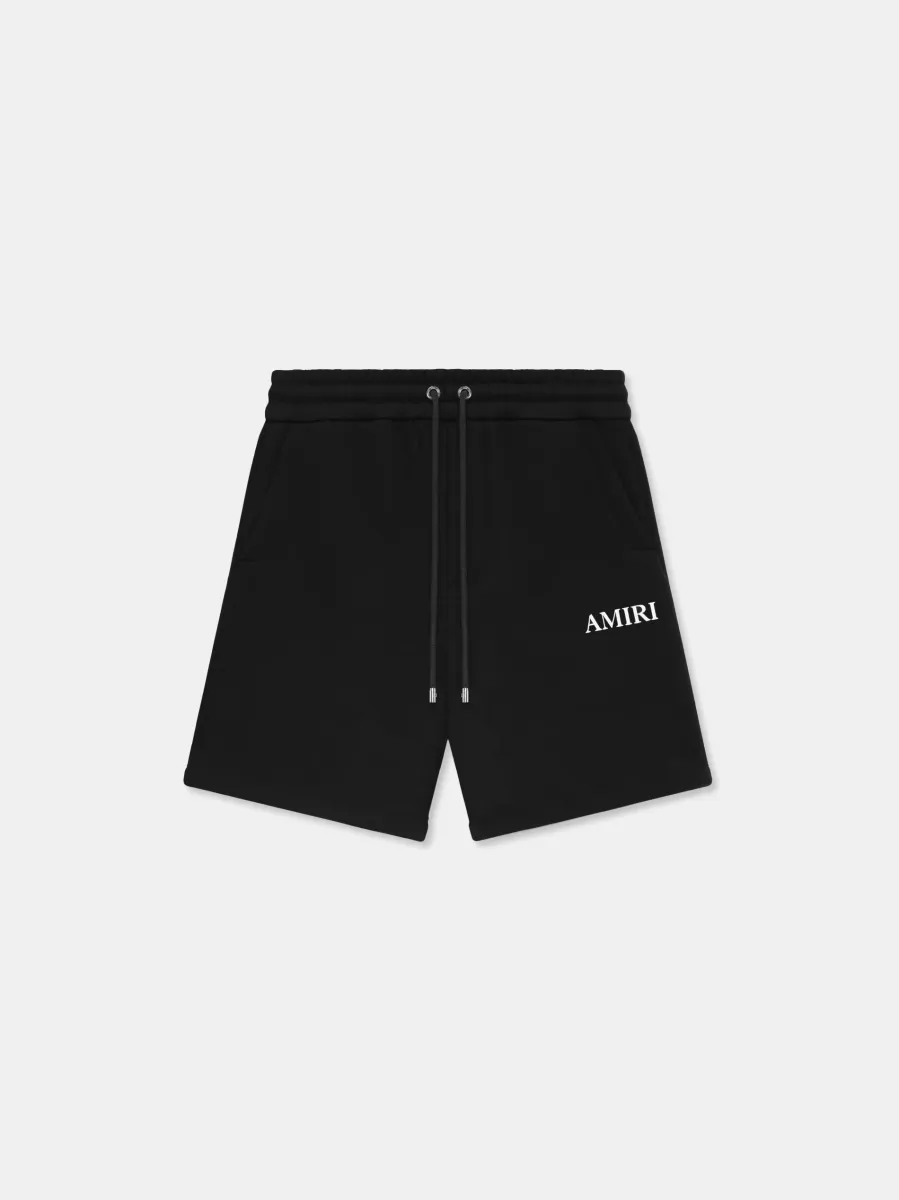 RELAXED PULL ON SWEATSHORT - Black