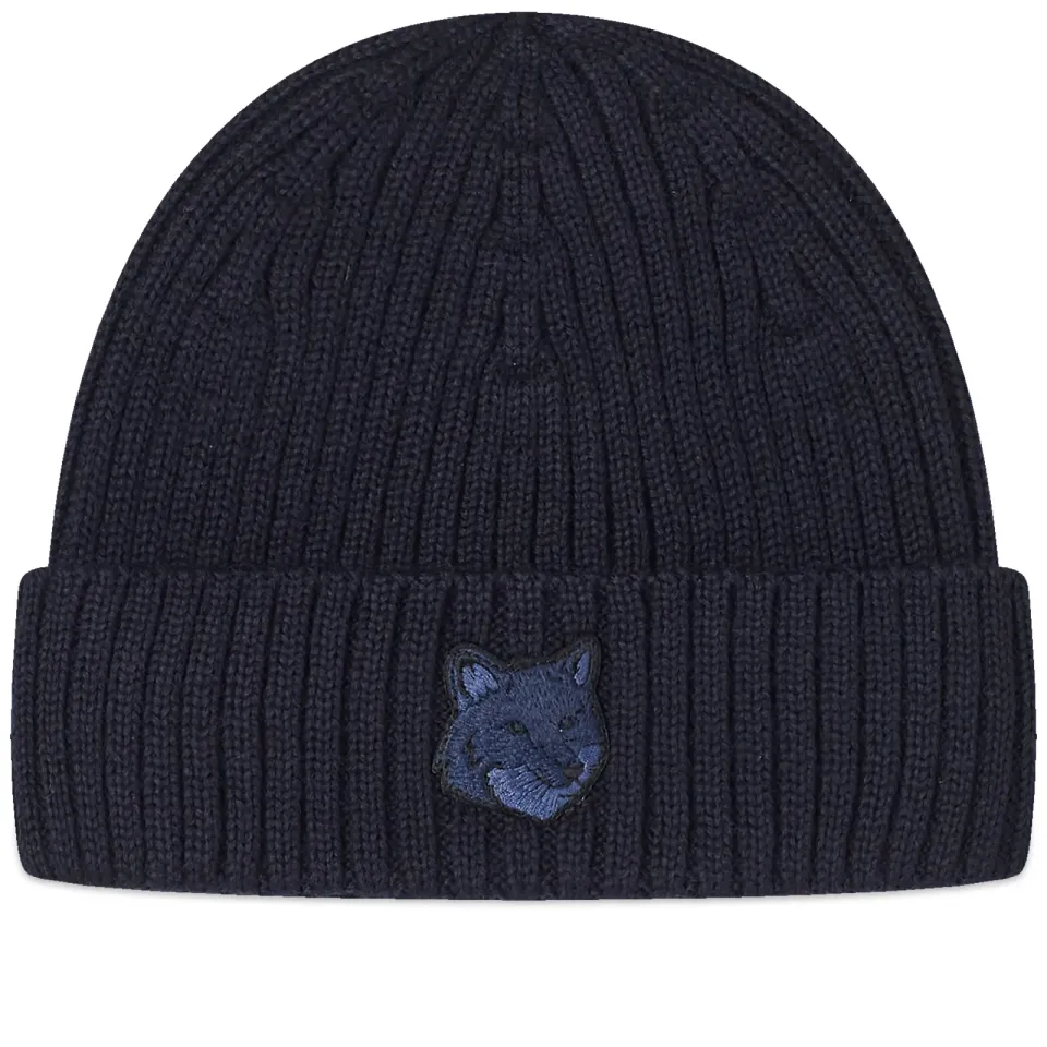 Bold Fox Head Beanie Hat