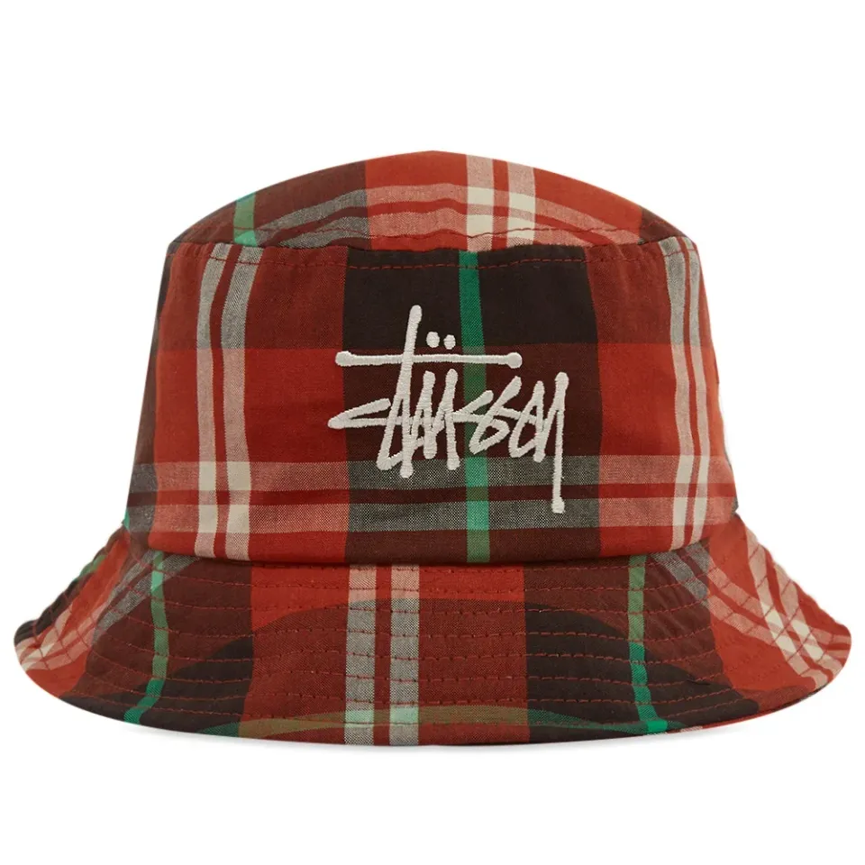 Big Logo Madras Bucket Hat