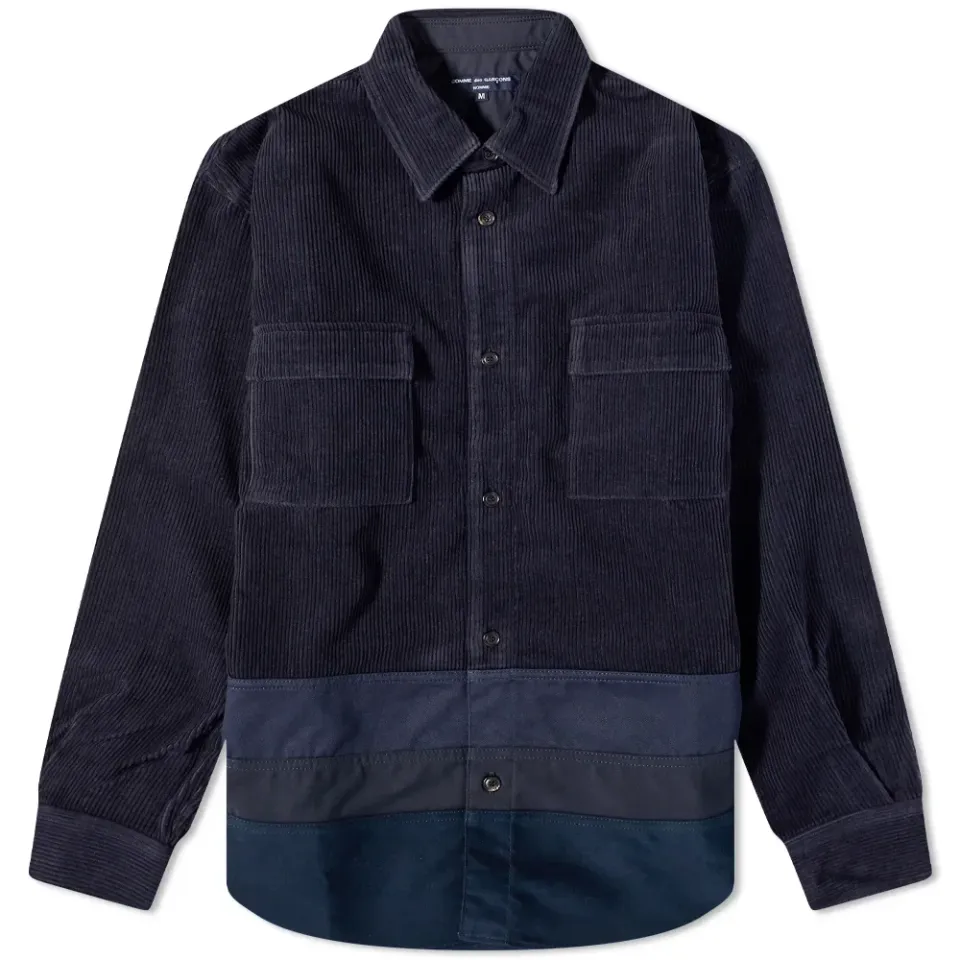 Cord Patchwork Overshirt