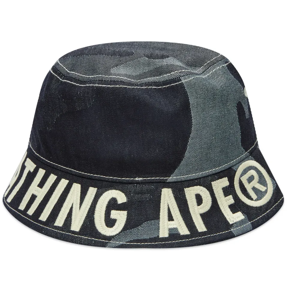 AAPE Twill Denim Bucket Hat