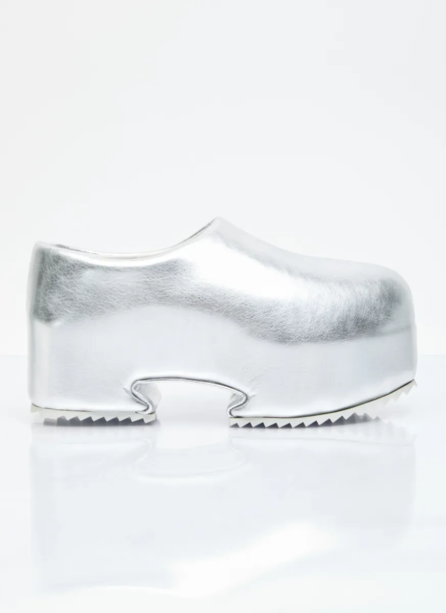 Metallic Platform Clog