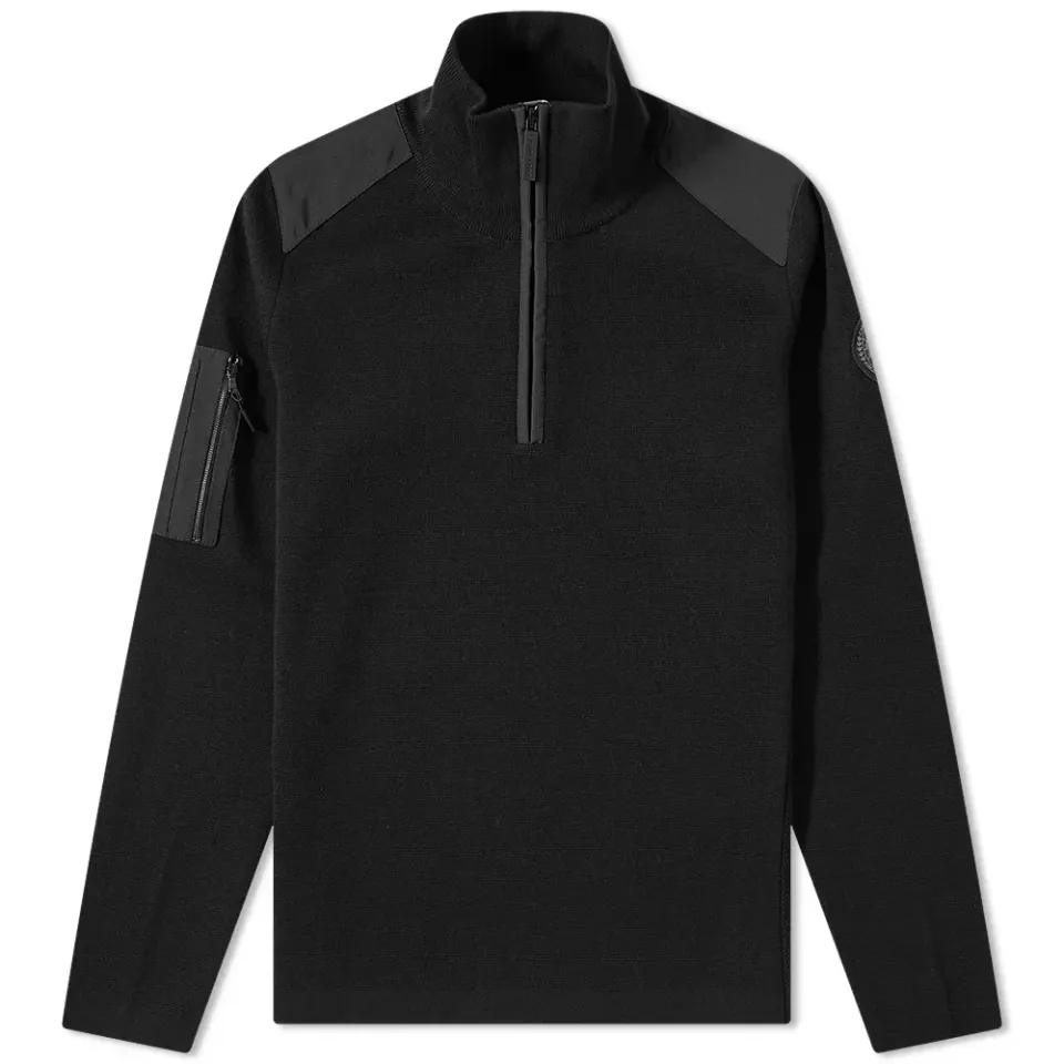 Black Disc Stormont 1/4 Zip Knit