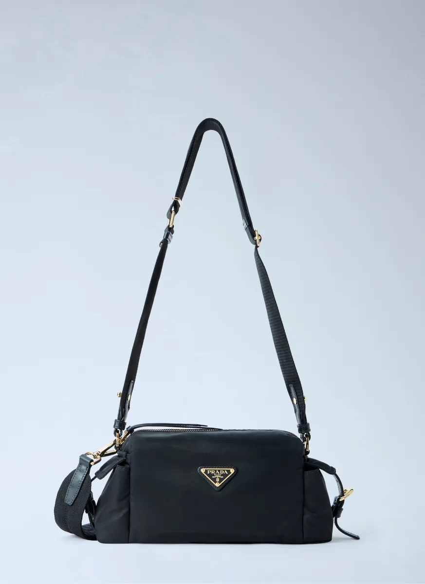 Explore Small Re-Nylon and Leather Shoulder Bag