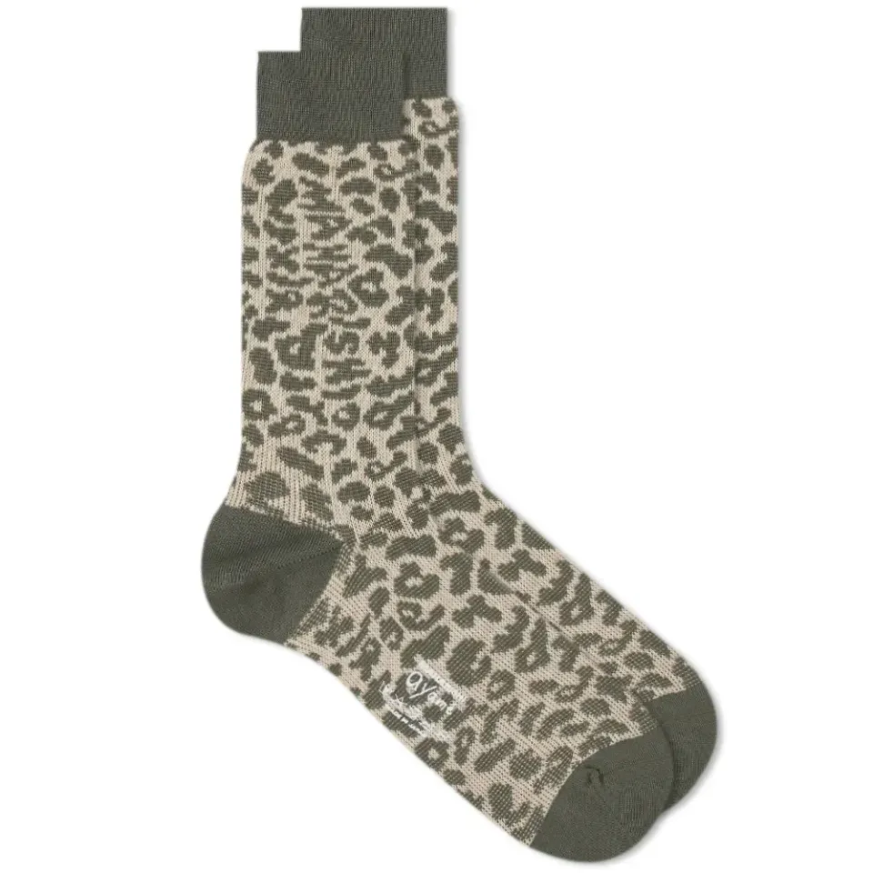 X Maharishi Jacquard Camo Sock