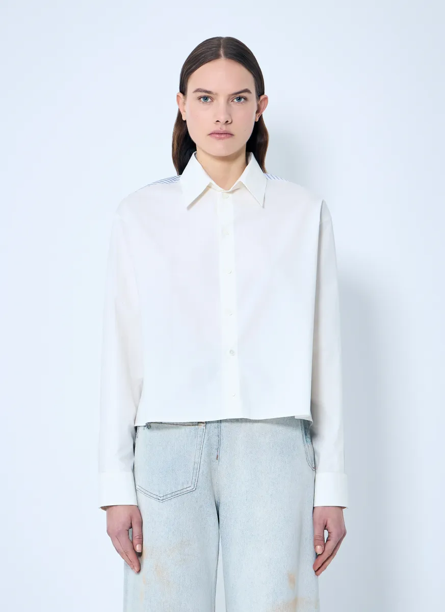Cropped Contrast Shirt