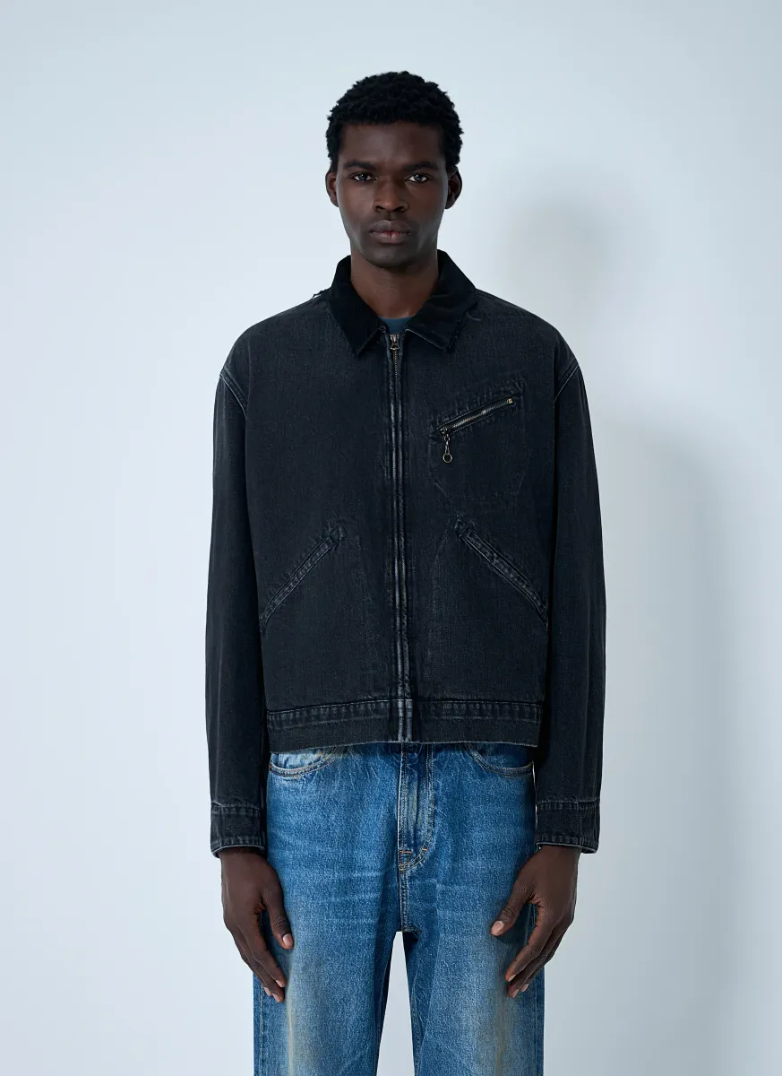 Denim Zip-Up Jacket