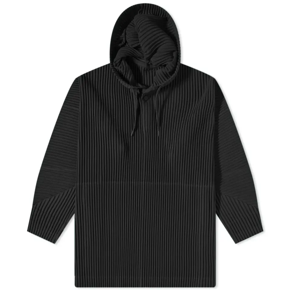 Pleated Popover Hoody