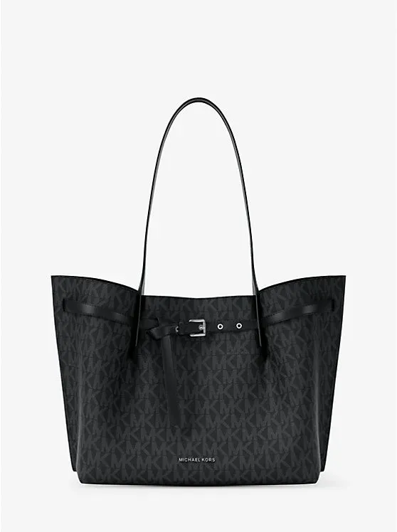 Emilia Large Signature Logo Tote Bag