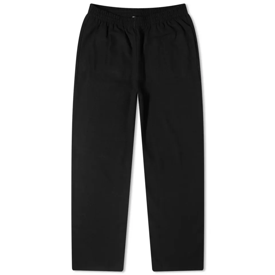 Wool Jersey Wide Leg Loose Track Pants