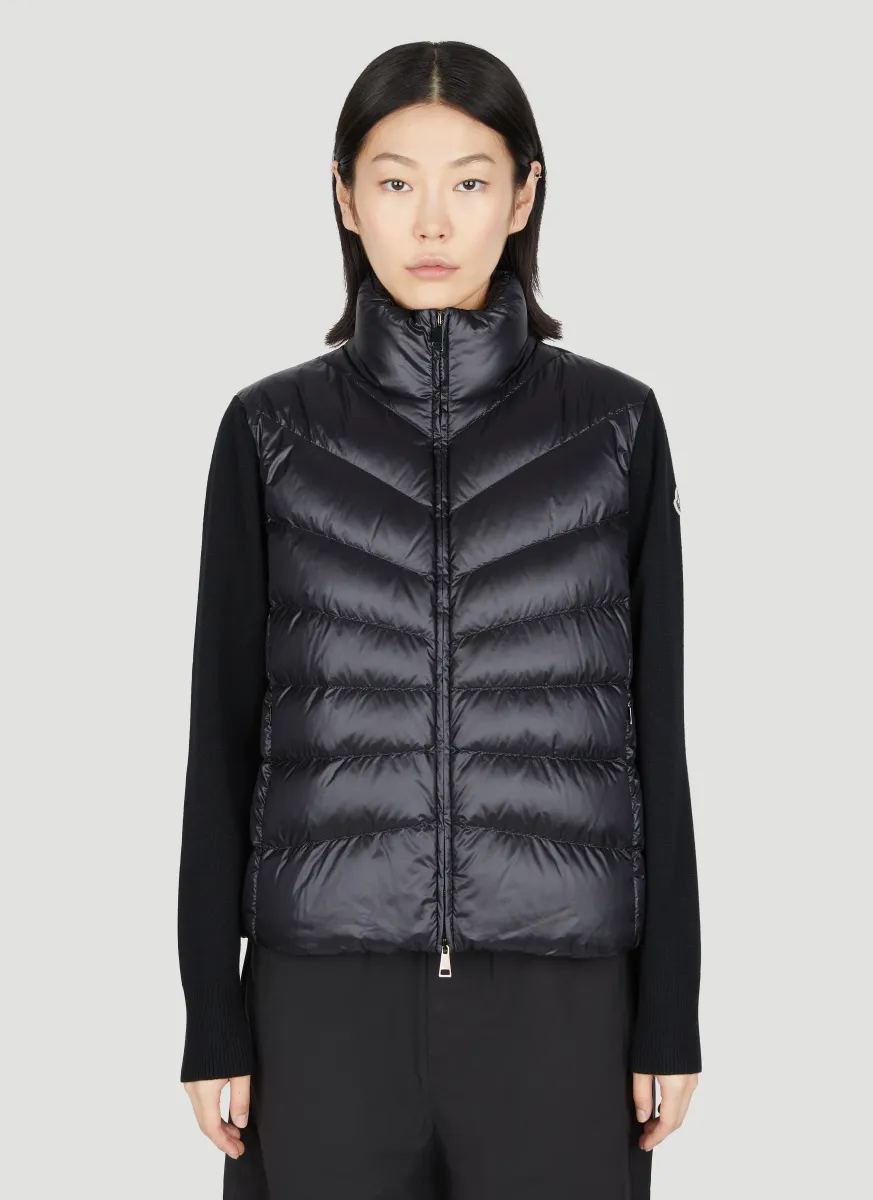 Padded Wool Cardigan