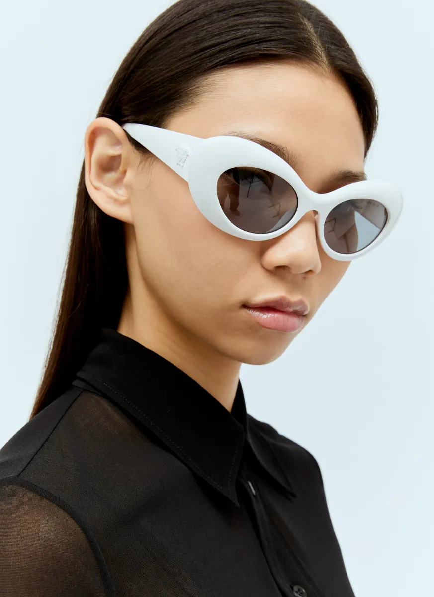 Oval Cat-Eye Sunglasses