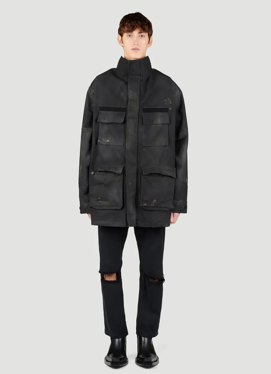 Double Front Parka Jacket