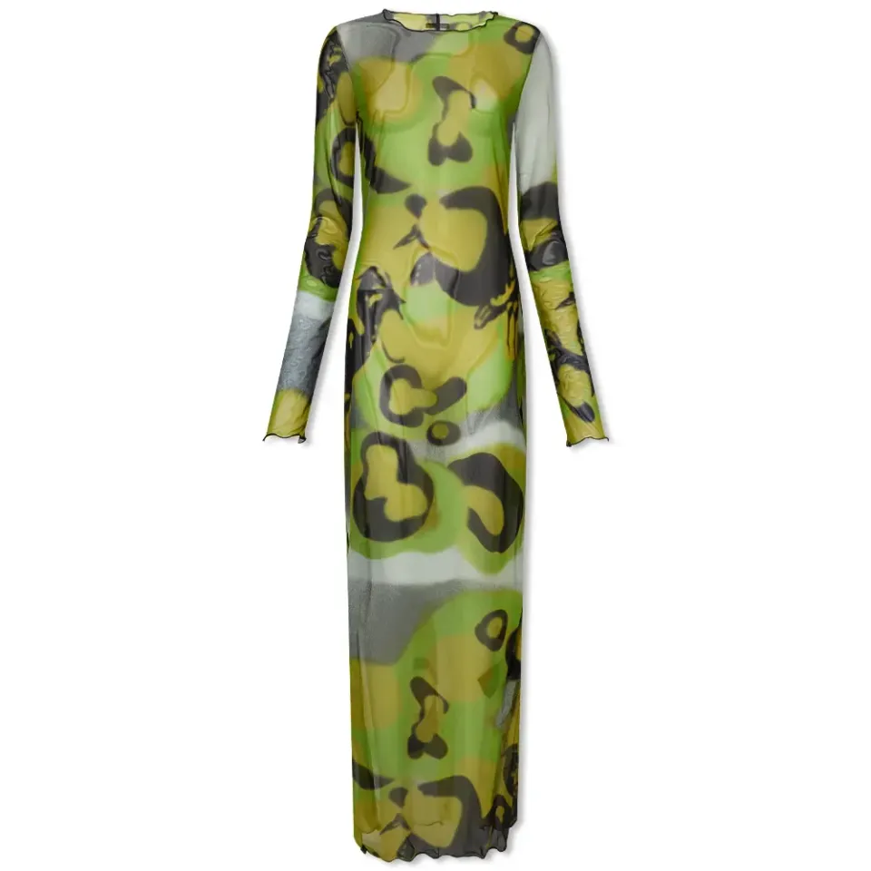 Heron Camo Mesh Dress