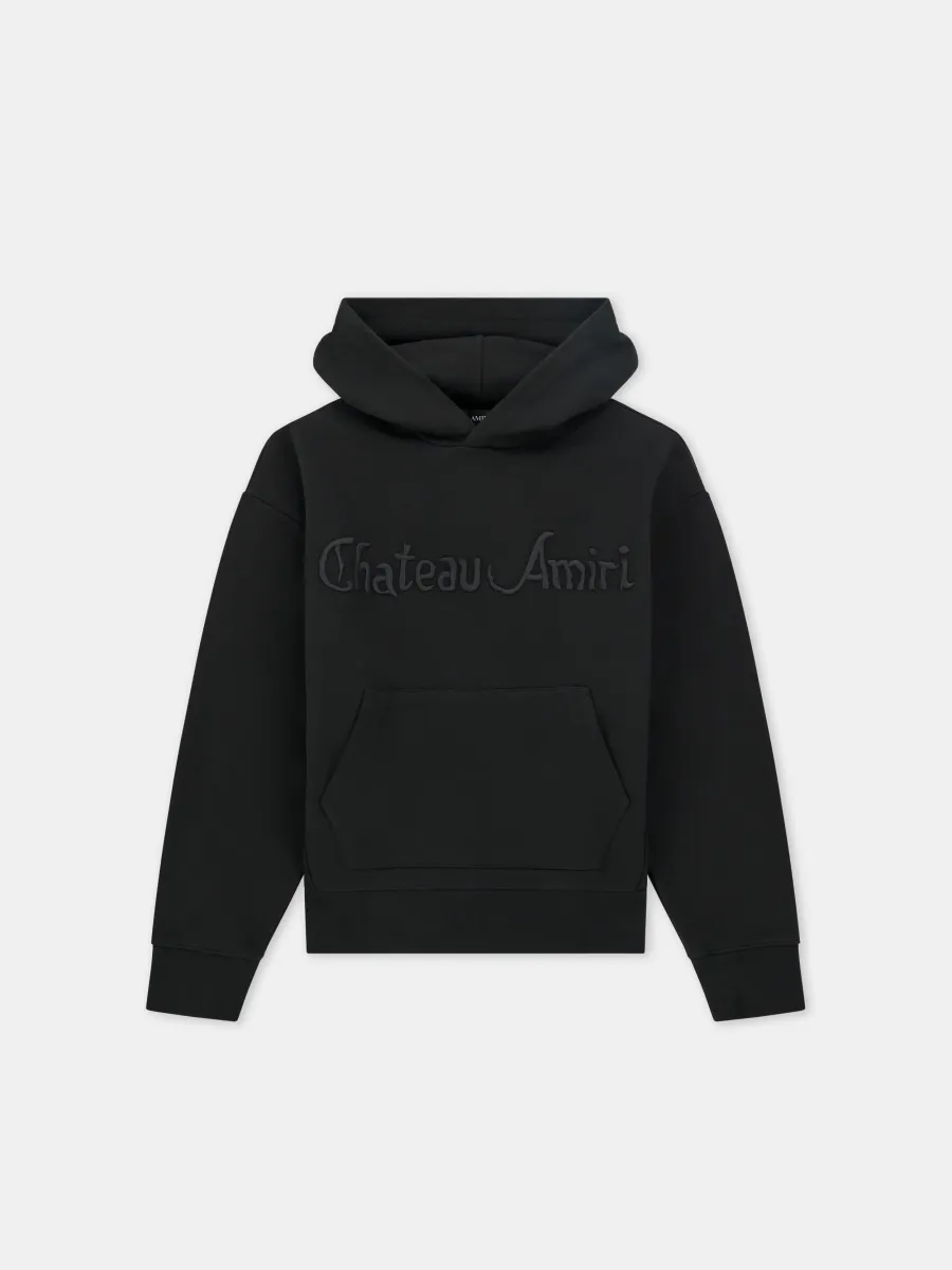 CHATEAU AMIRI TONAL OVERSIZED HOODIE - Black