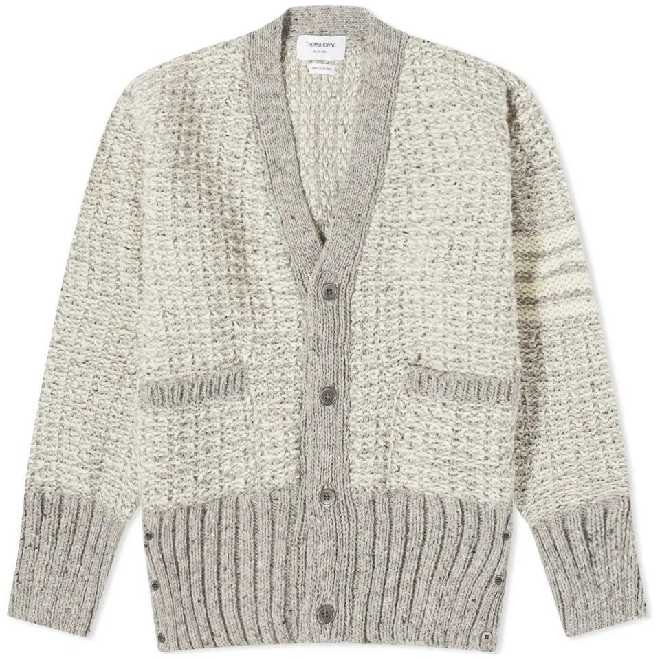 4-Bar Donegal V-Neck Cardigan