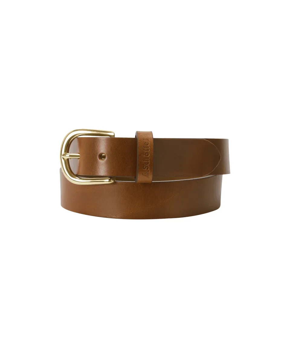 Tideswell Leather Belt - Chestnut