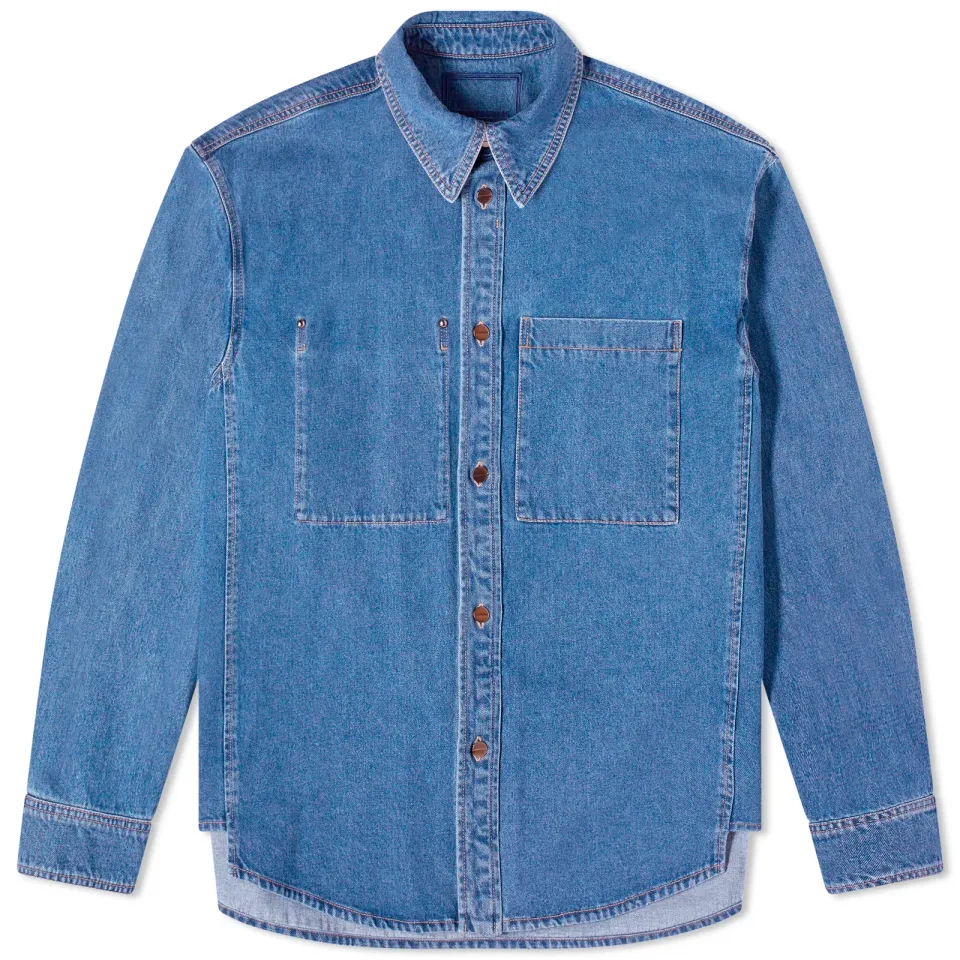 Jellyfish Print Denim Shirt