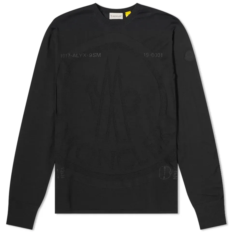 6 Moncler 1017 ALYX 9SM Jacquard Logo Crew Knit