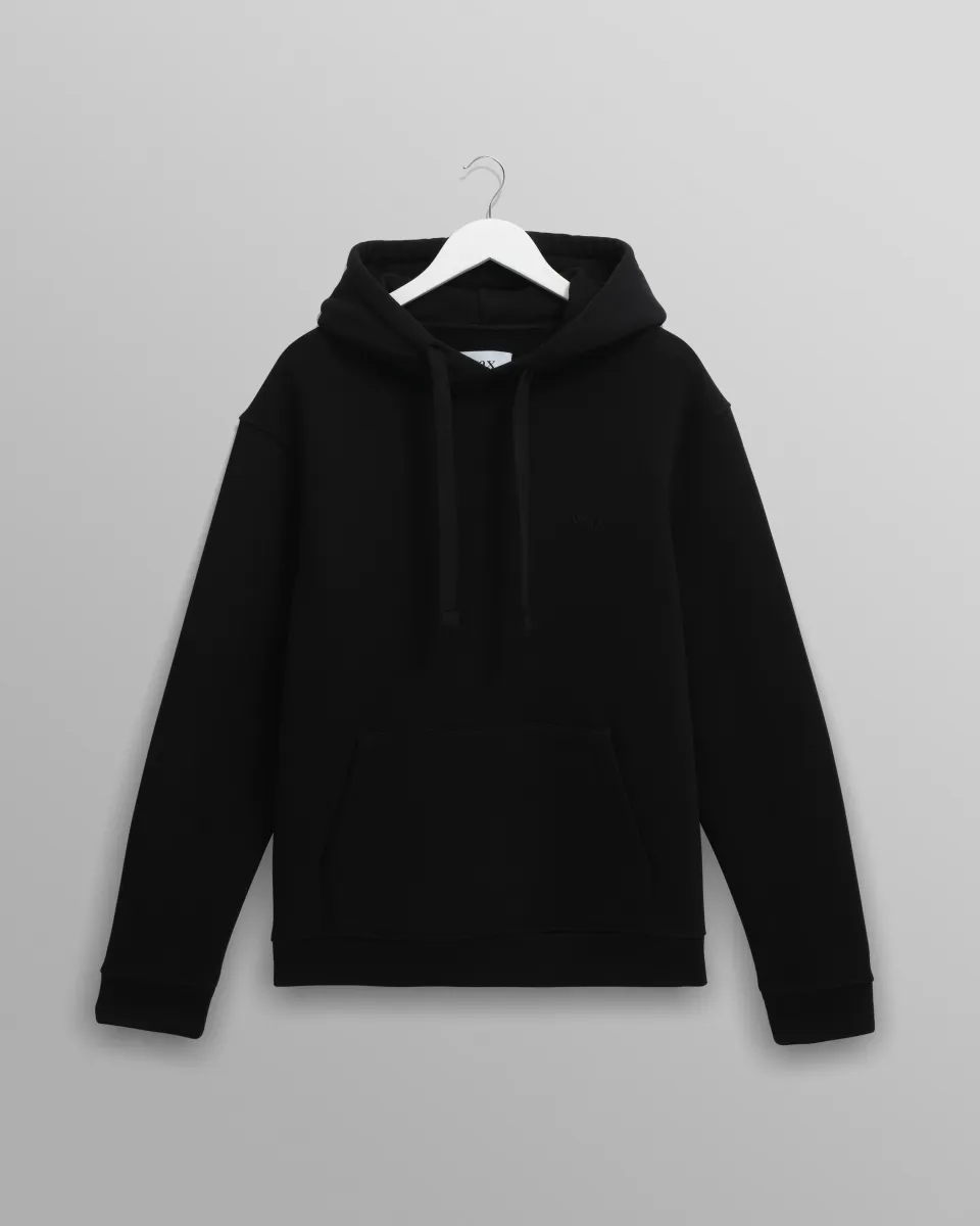 Hoxton - Black Brushed Organic Cotton Hoodie