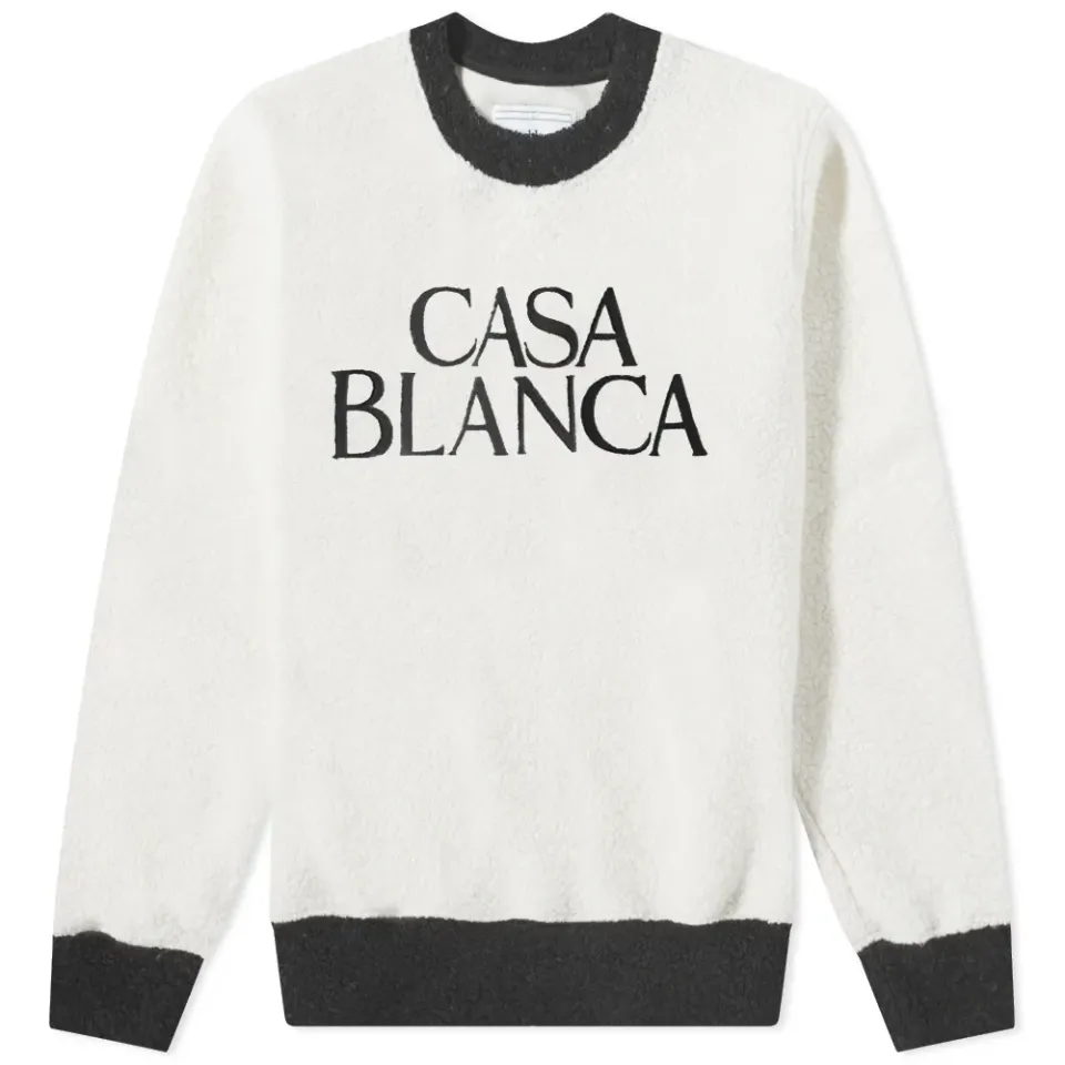 Terry Colour Block Embroidered Sweat