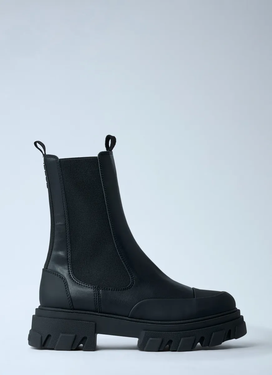 Cleated Mid Chelsea Boot