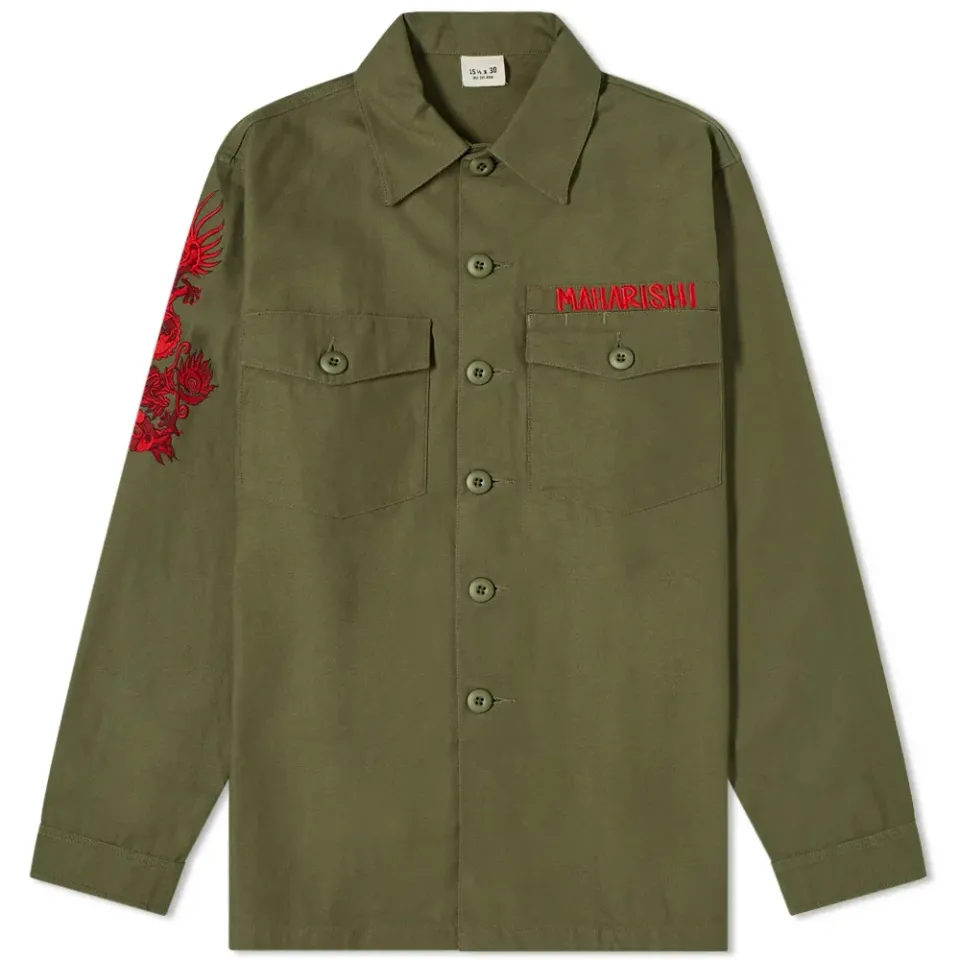 Embroidered Dragon Shirt