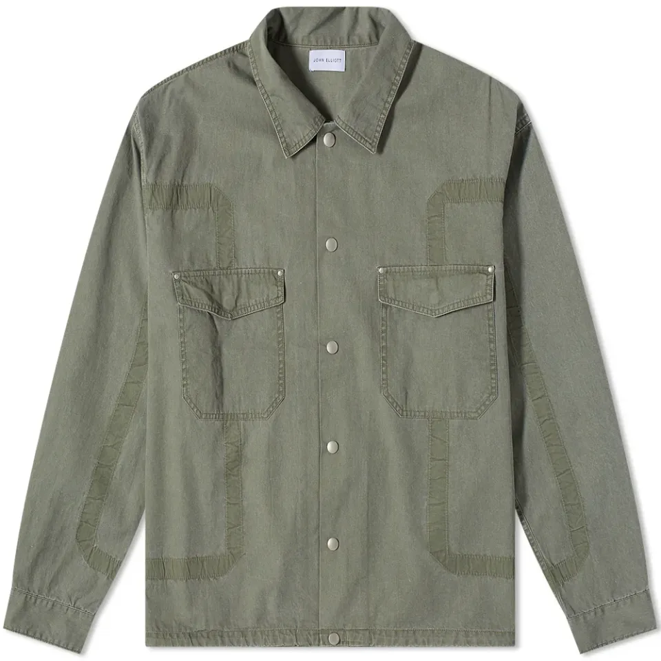 Cotton Poplin Frame II Snap Overshirt