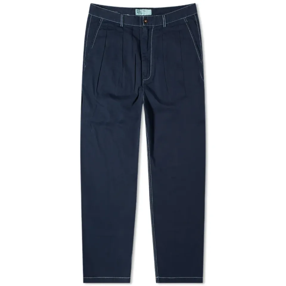 Fine Twill Double Pleat Pant