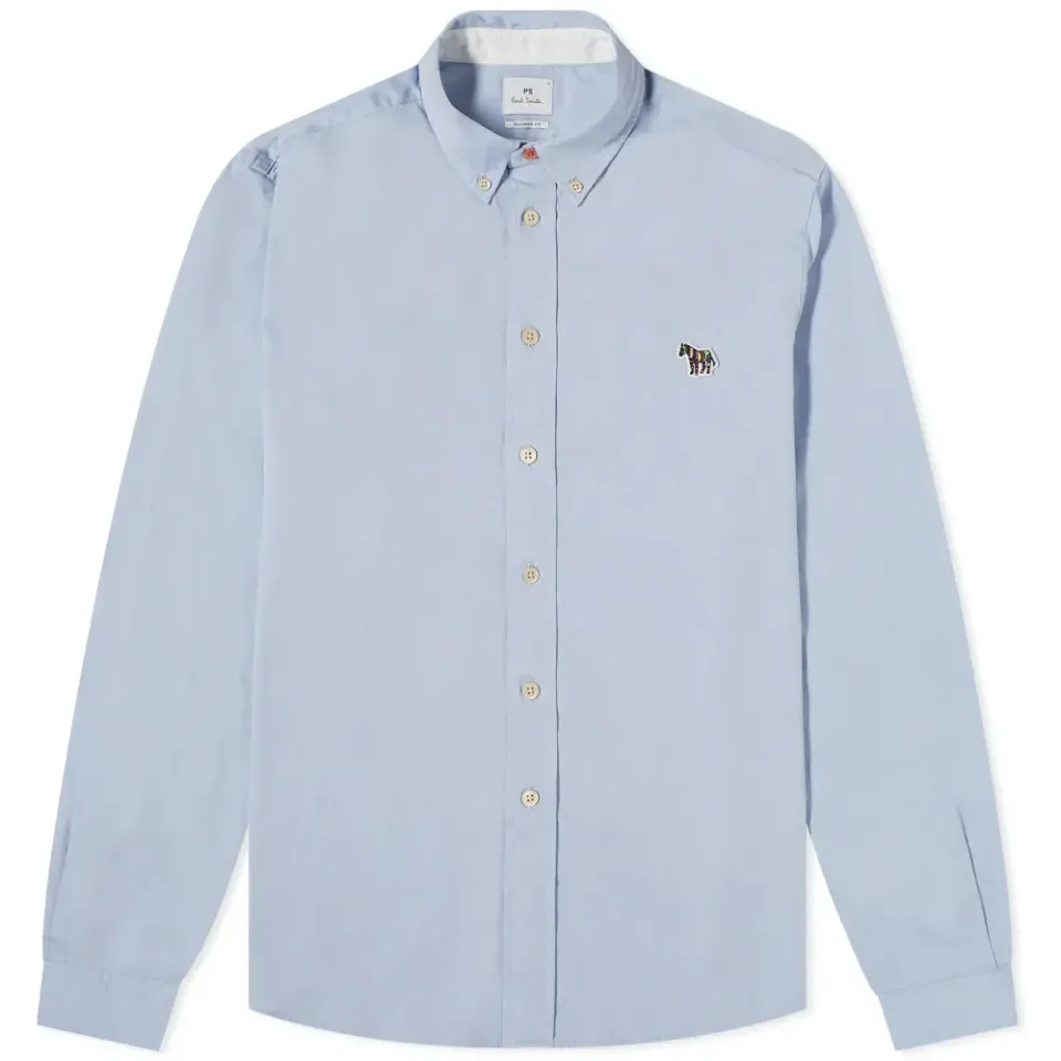 Button Down Zebra Oxford Shirt