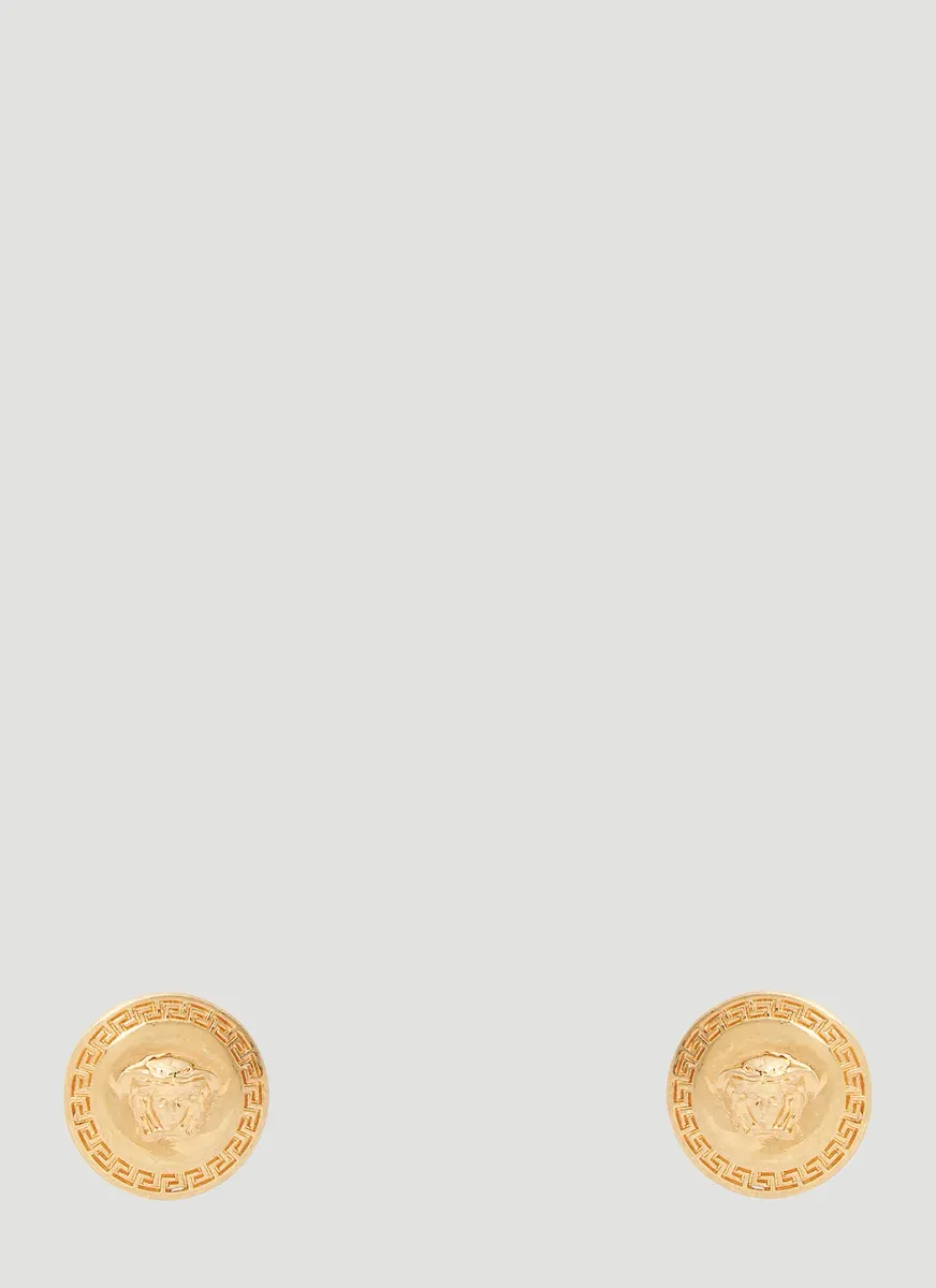 Enamel Medusa Stud Earrings