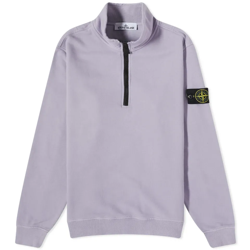 Garment Dyed Half Zip Sweat