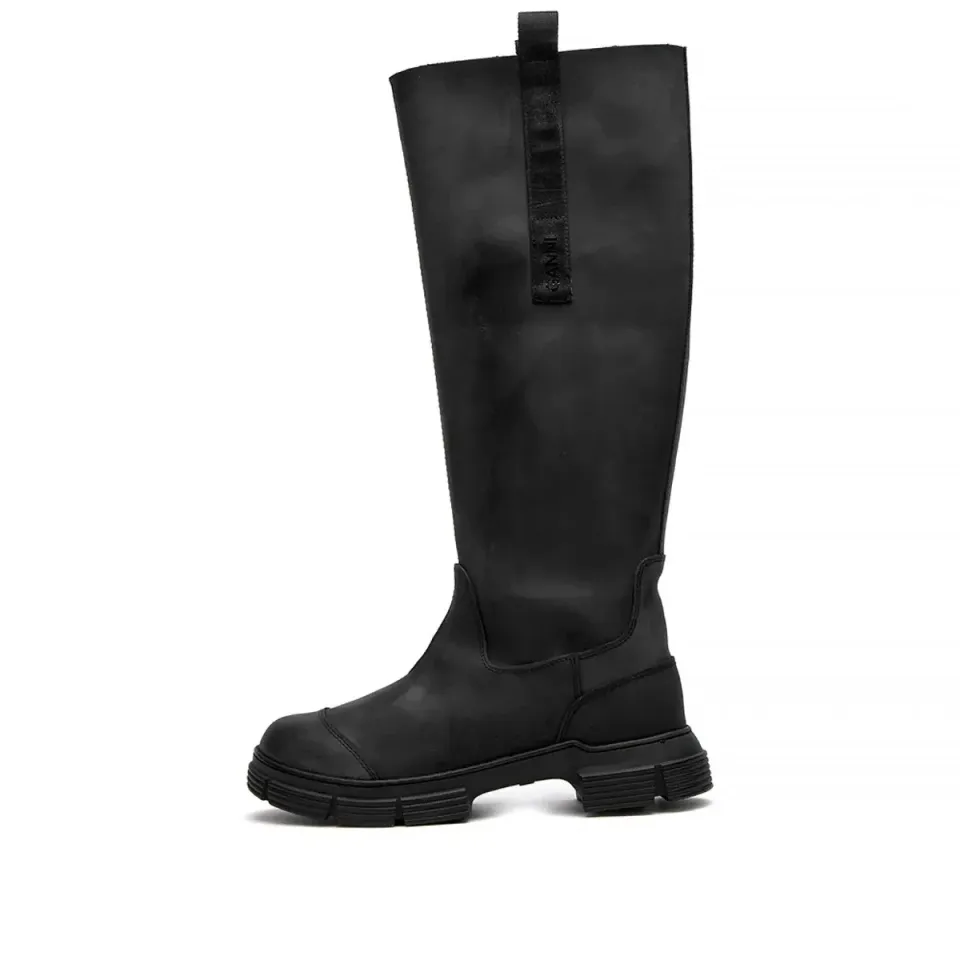 Recycled Rubber High Leg Boot