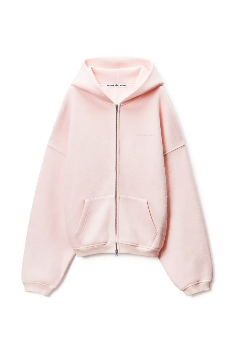 Crystal Terry Zip Hoodie