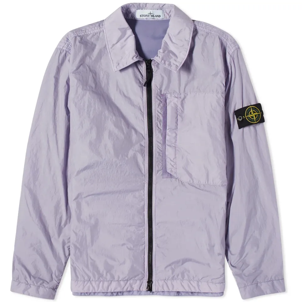 Crinkle Reps Zip Overshirt