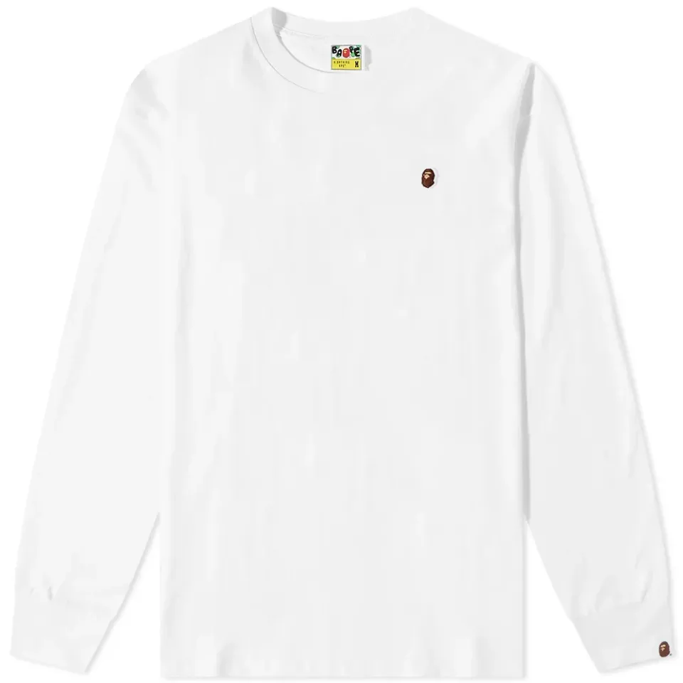 Long Sleeve Ape Head One Point Relaxed Fit T-Shirt