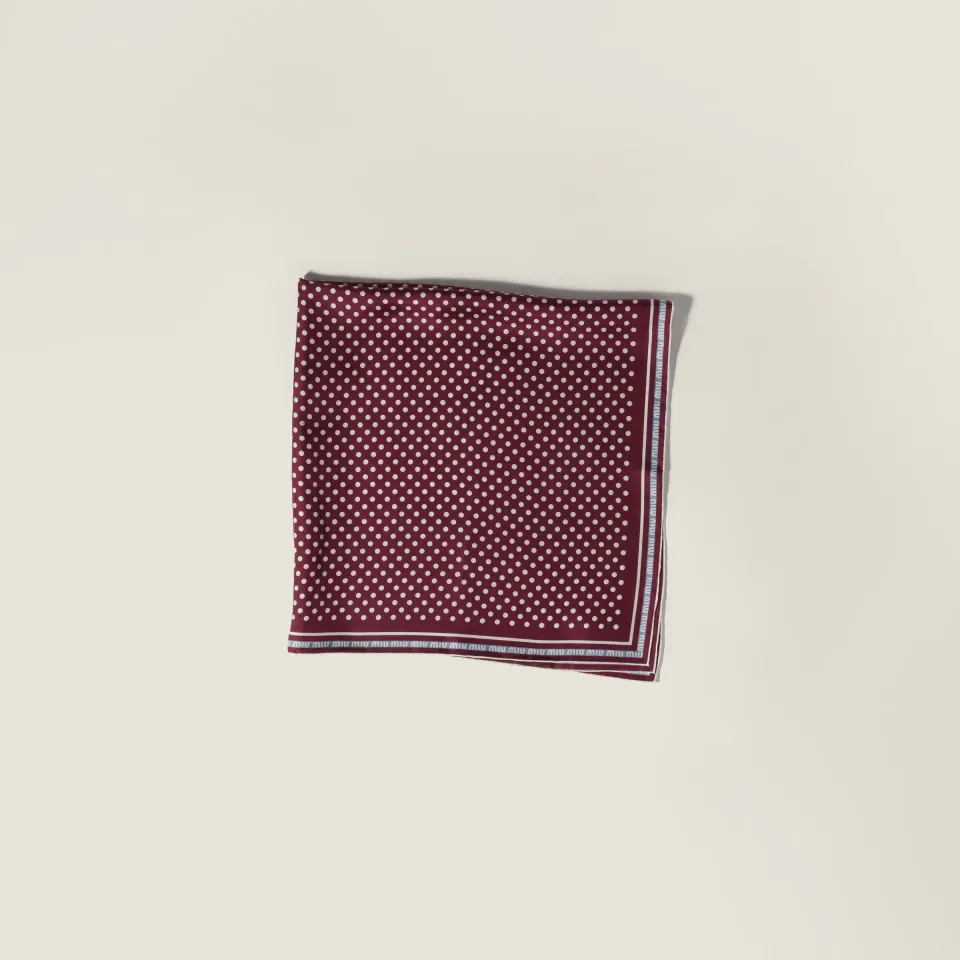 Printed silk scarf