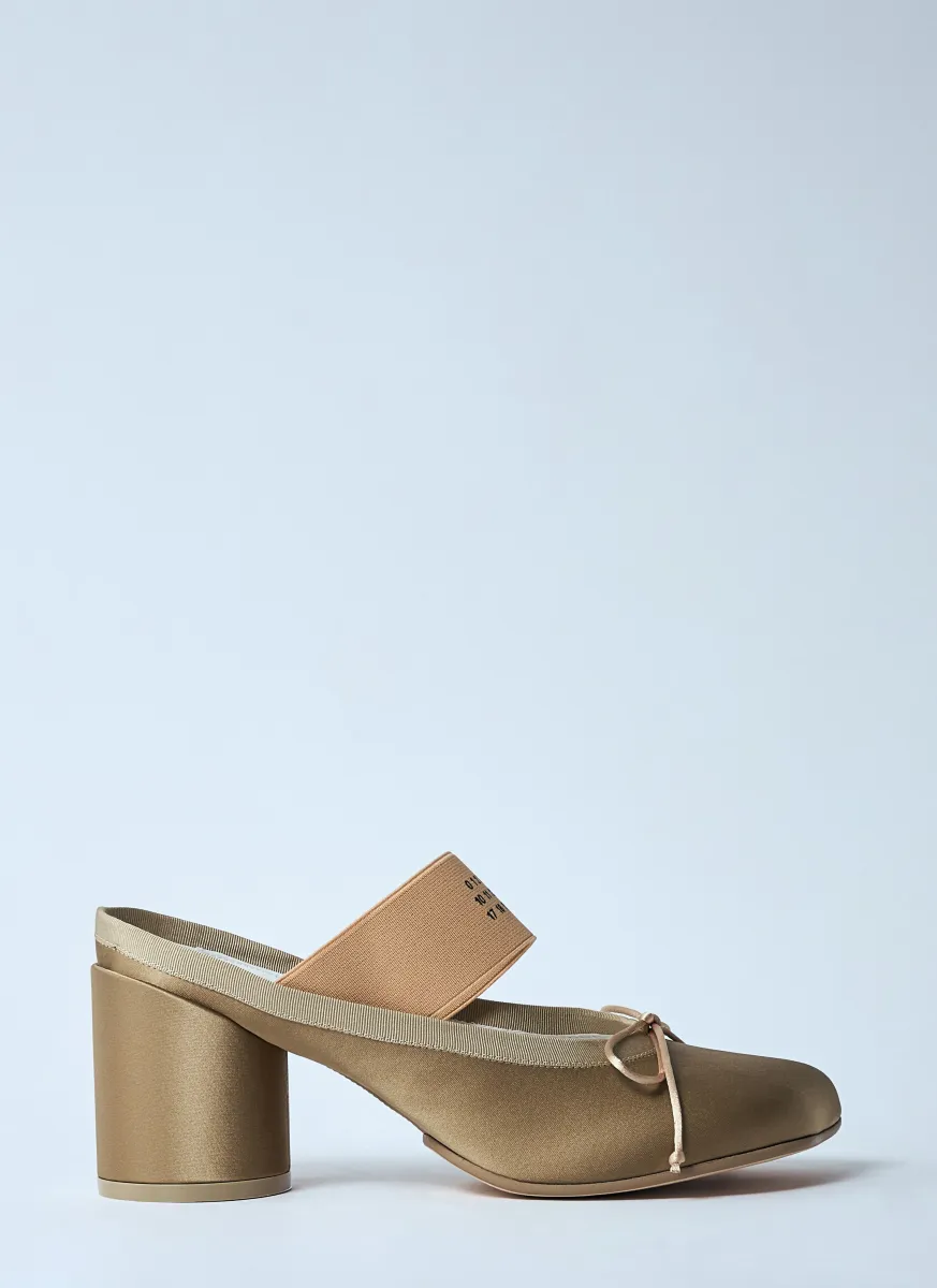 Logo Elastic Ballet Décolletés Mules