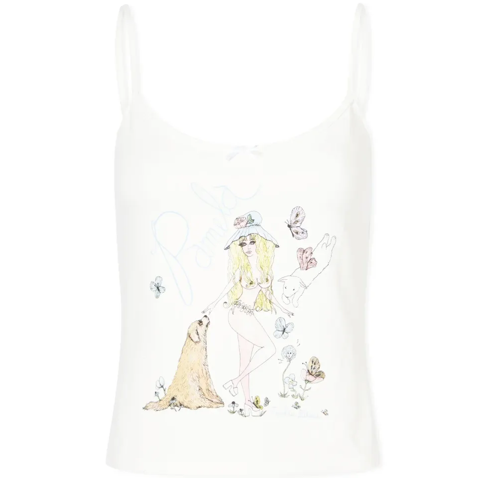 Pamela Butterfly Cotton Tank Top