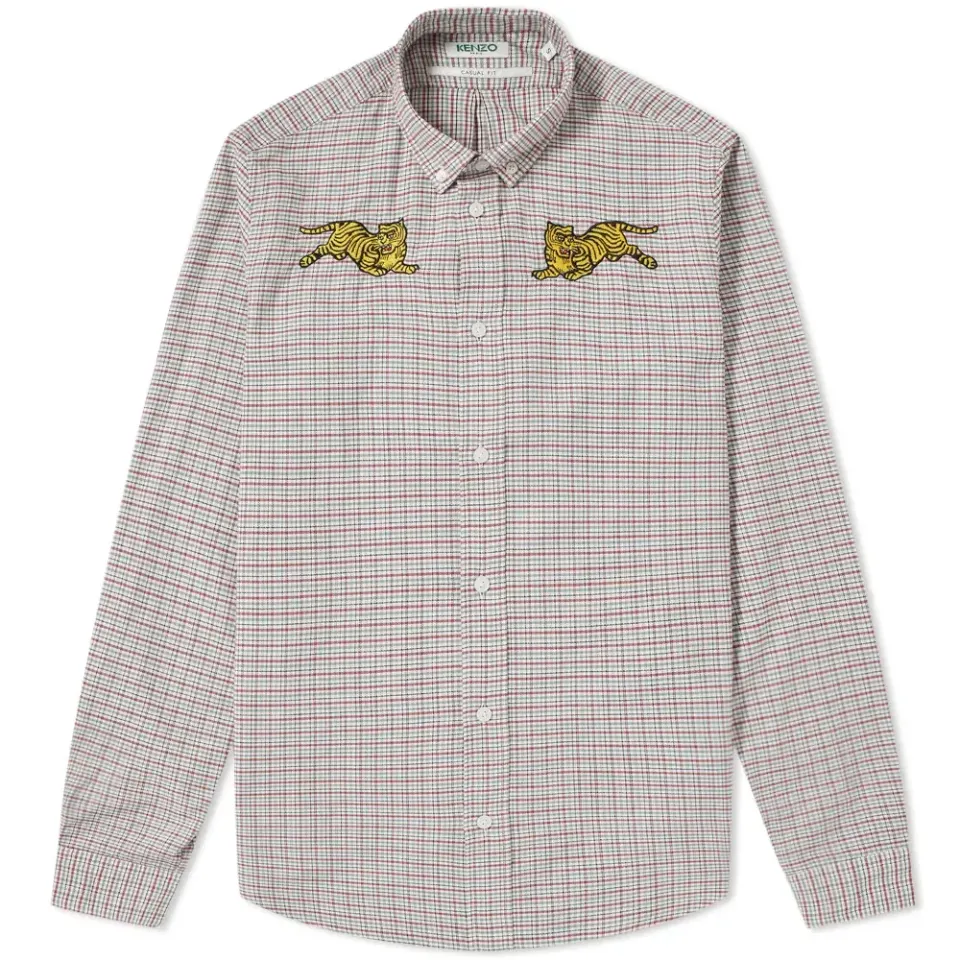 Double Jumping Tiger Check Shirt