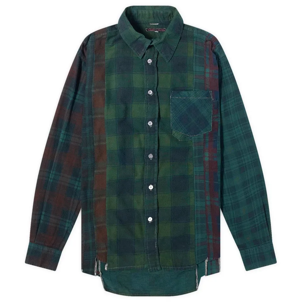 7 Cuts Over Dyed Flannel Shirt