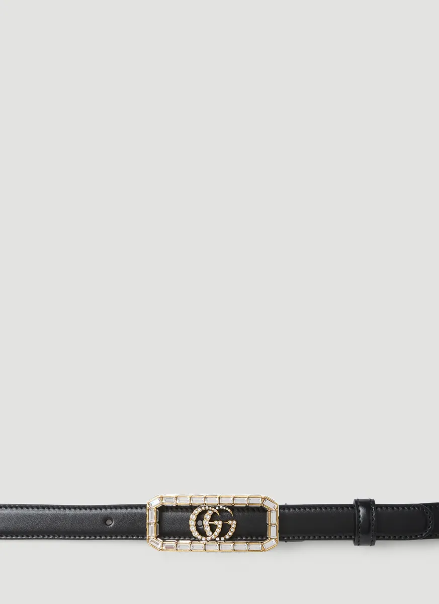 Crystal Double G Buckle Belt