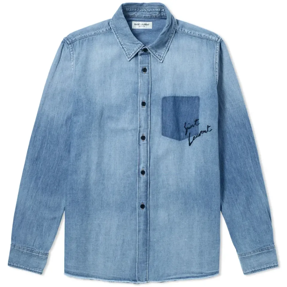 Signature Script Denim Shirt
