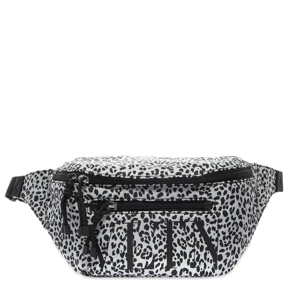 Animal Print Nylon Waist Bag