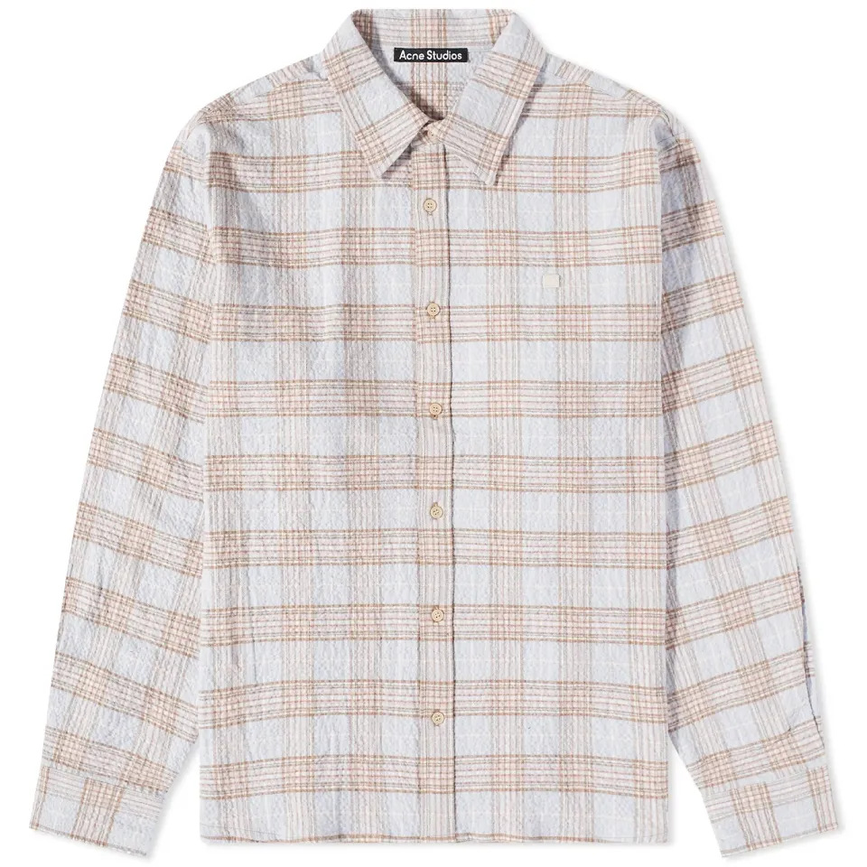 Sarlie Flannel Check Face Shirt
