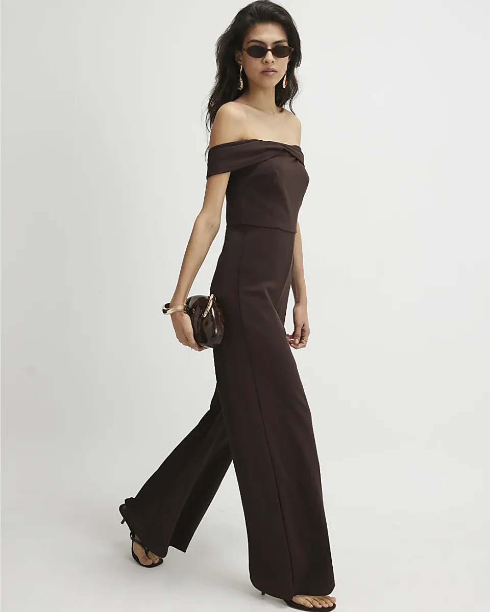 Sleeveless Bardot Jumpsuit