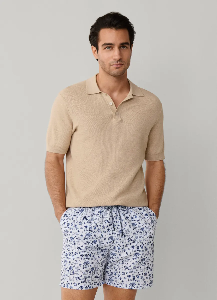 Resort Print Swim Trunk
